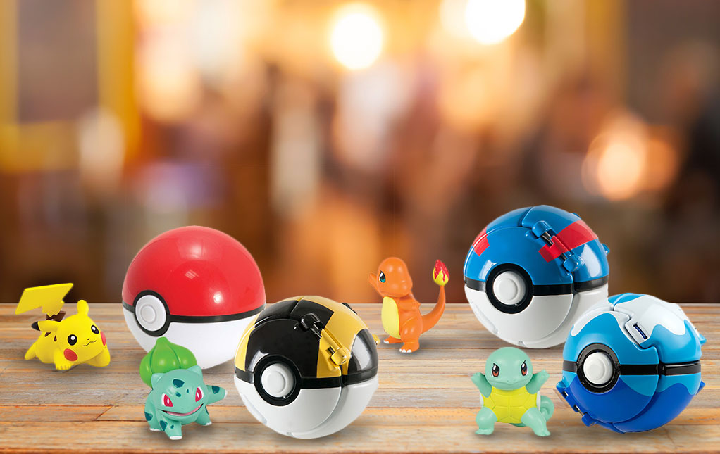 Pokémon Action Figures with Poké Ball