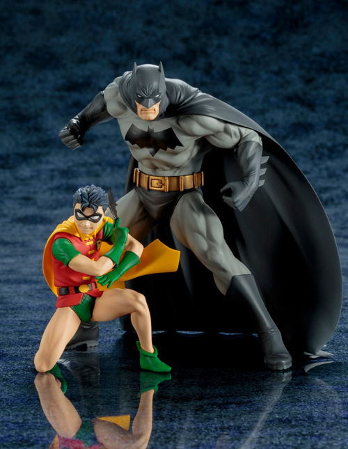 Batman and Robin Statue