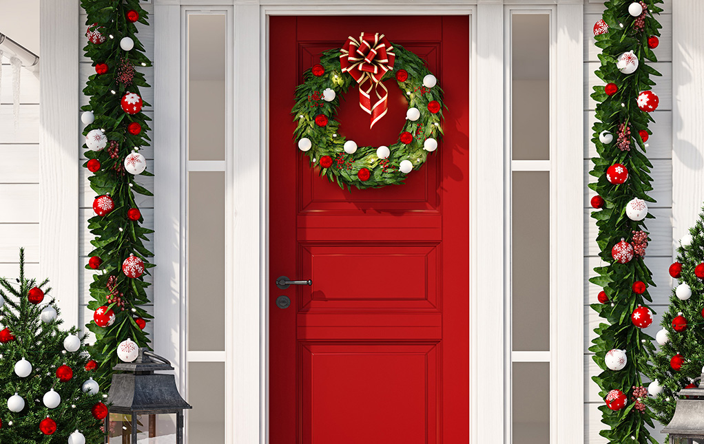 Front Door Christmas Wreath