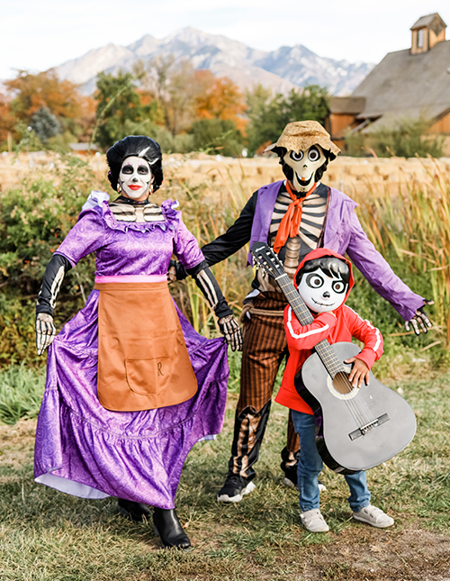 Day of the dead family costumes