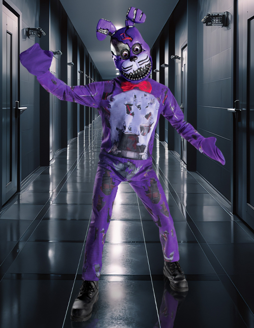 Glitchtrap Costume Fnaf Kids Cosplay Women Fashion 7 Pieces Cat