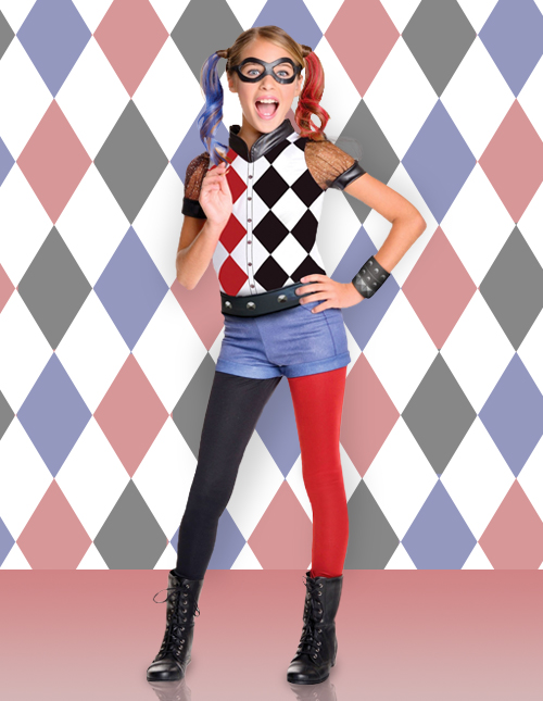 Child Harley Quinn Jumpsuit Costume