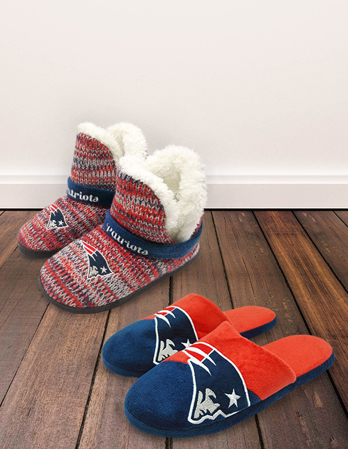 Patriots discount moccasin slippers