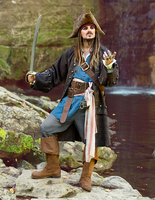 Mens Pirate Costumes for Ren Faire 