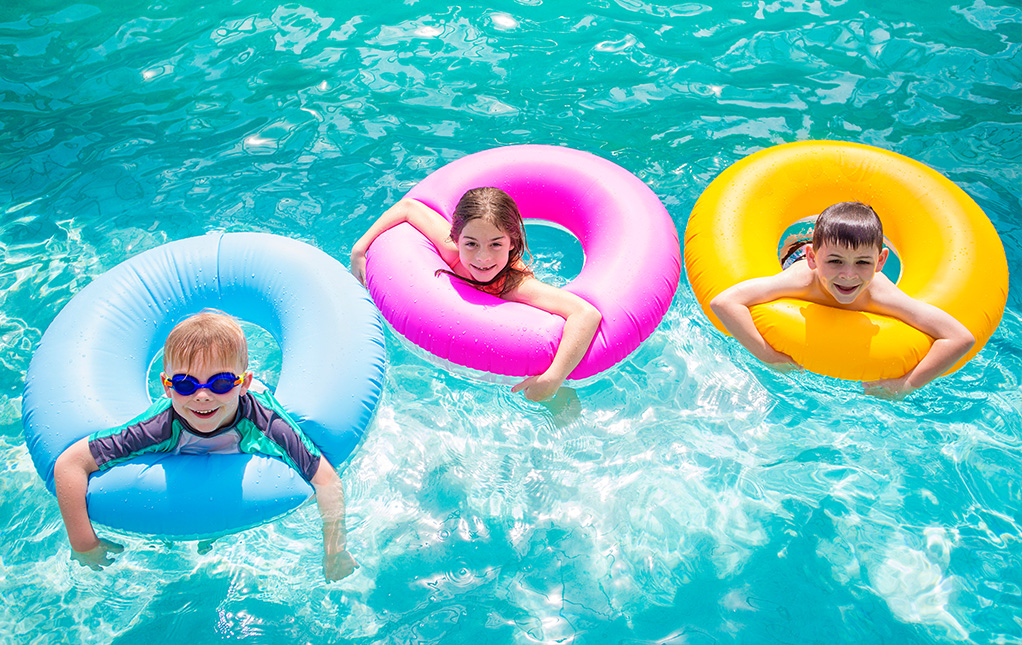 Swimming Ring Inflatable Swimming Pool Float Tube Cute Round Swimming Tube  AU