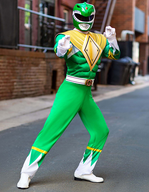 Green Power Rangers Costume