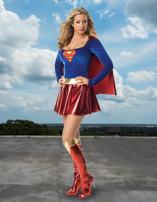 Supergirl Womens Tights Halloween Costume Accessory 