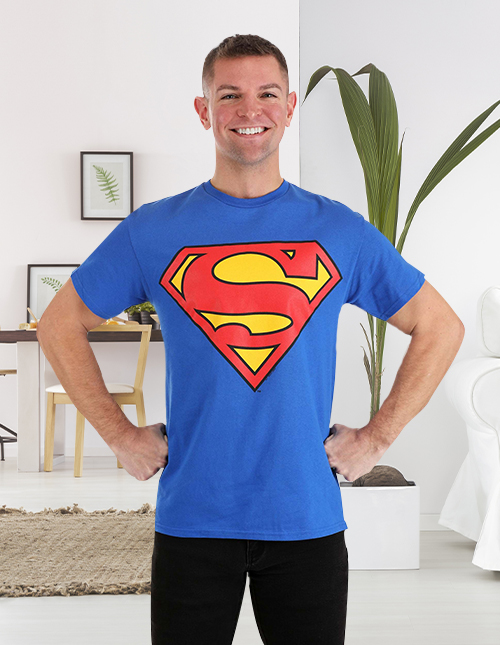 Mens superman t cheap shirt with cape