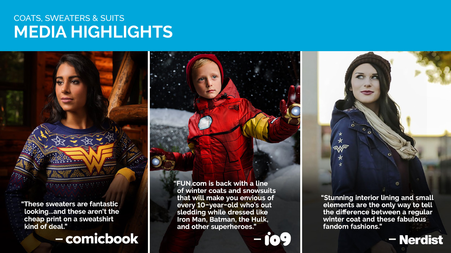 Press Kit - Media Highlights: Coats & Sweaters