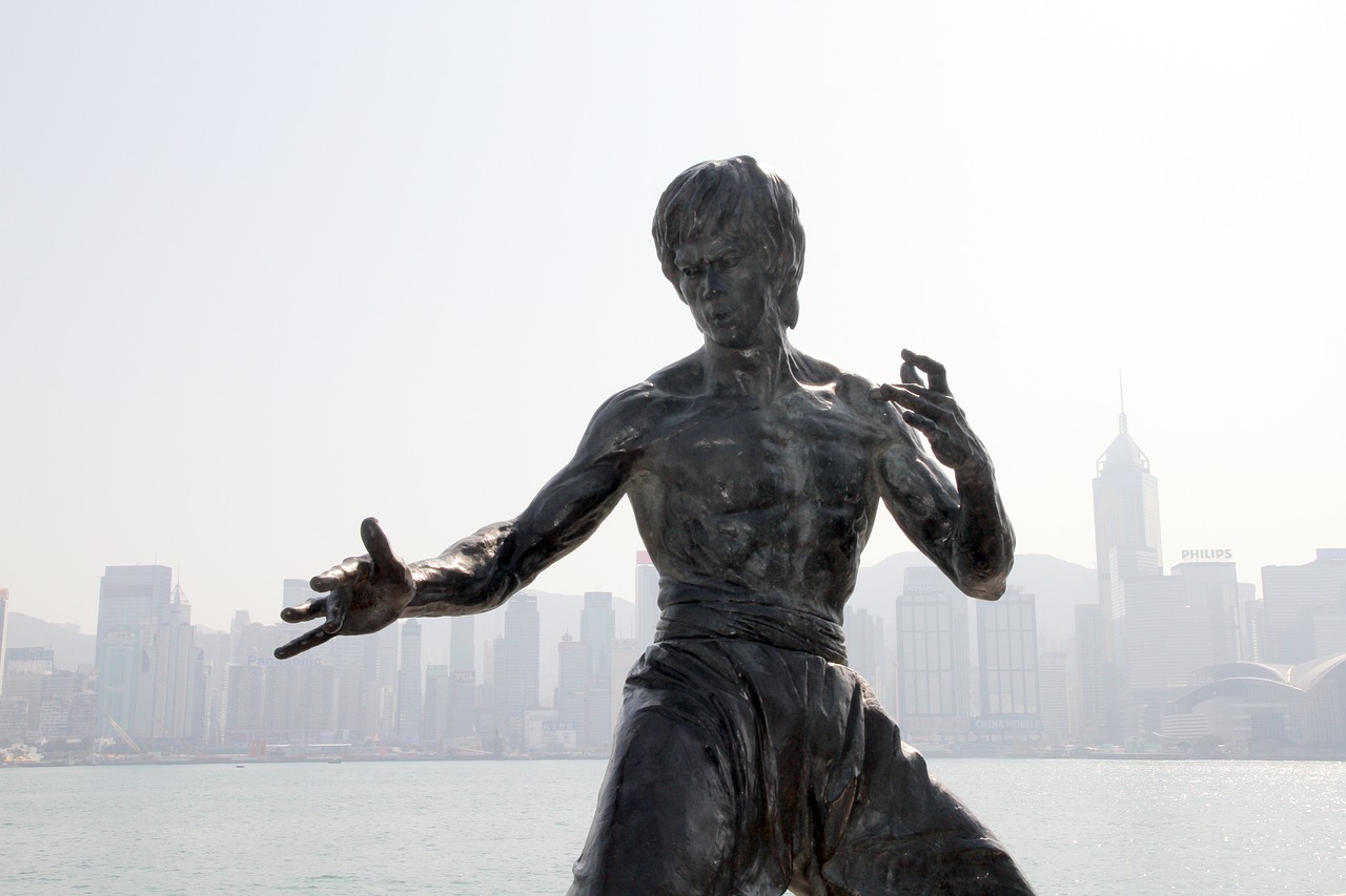 Bruce Lee Statue Monument in Hong Kong