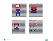 8(bit) Free 3D Perler Bead Patterns [Printables] - FUN.com Blog