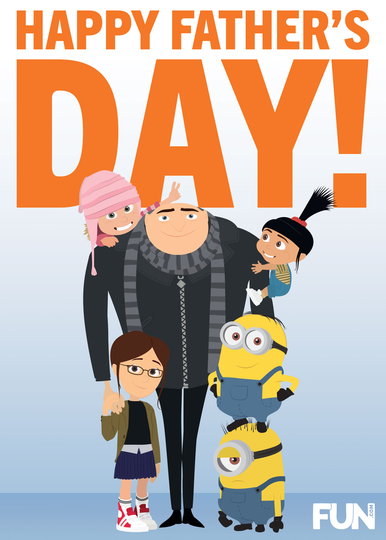 Despicable Me and Minions Father's Day Card