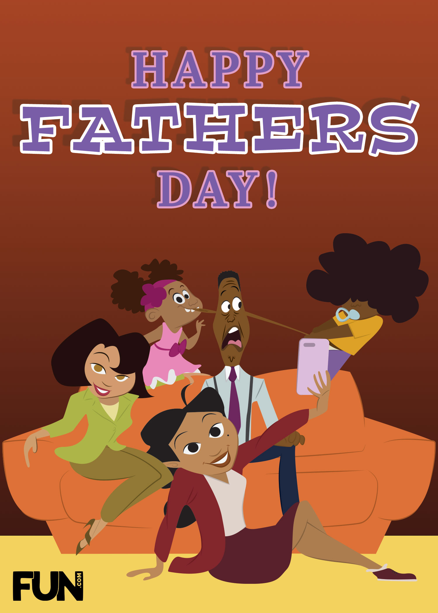 The Proud Family Father's Day Card