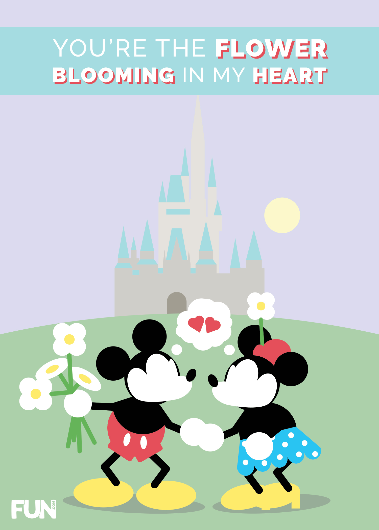 Mickey and Minnie Mouse Greeting Card