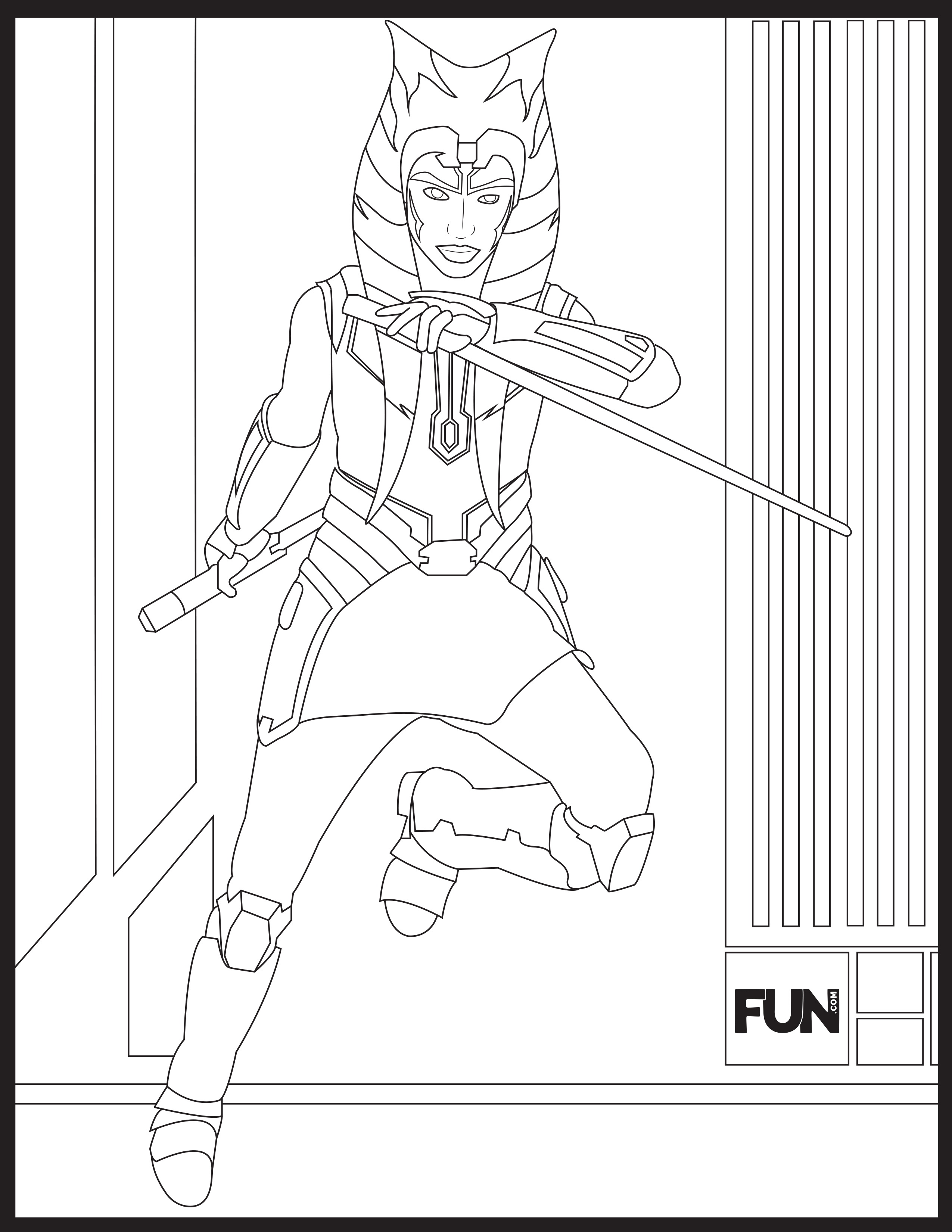 star wars clone wars ahsoka coloring pages