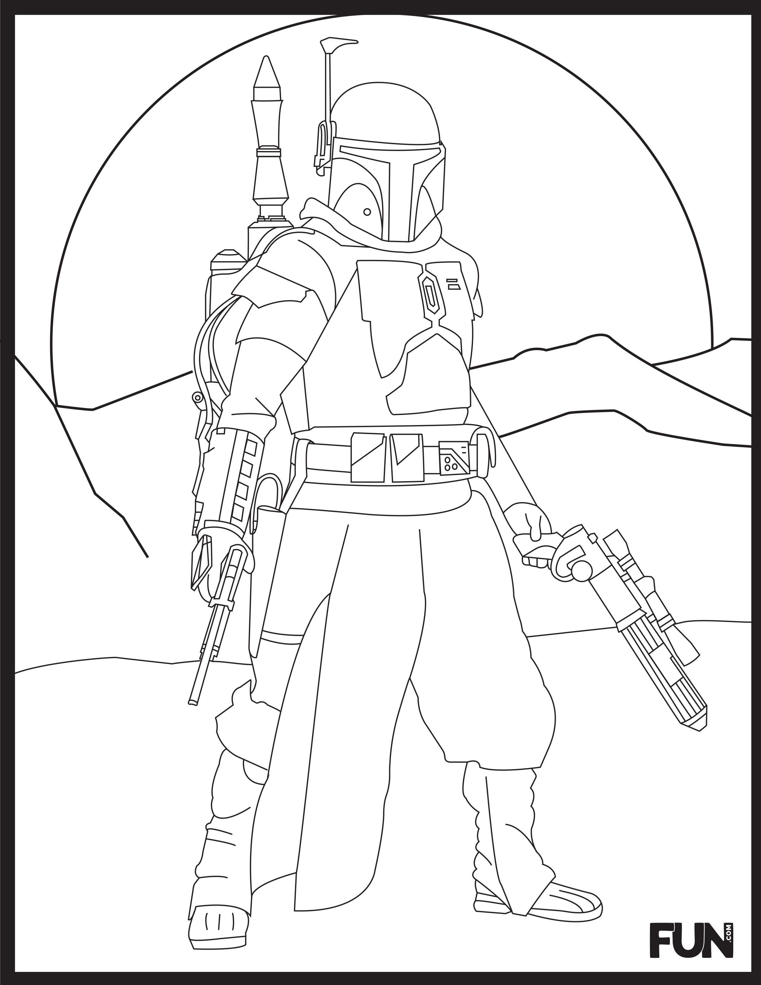 Star Wars Coloring Pages and Bingo Sheets   FUN.com Blog