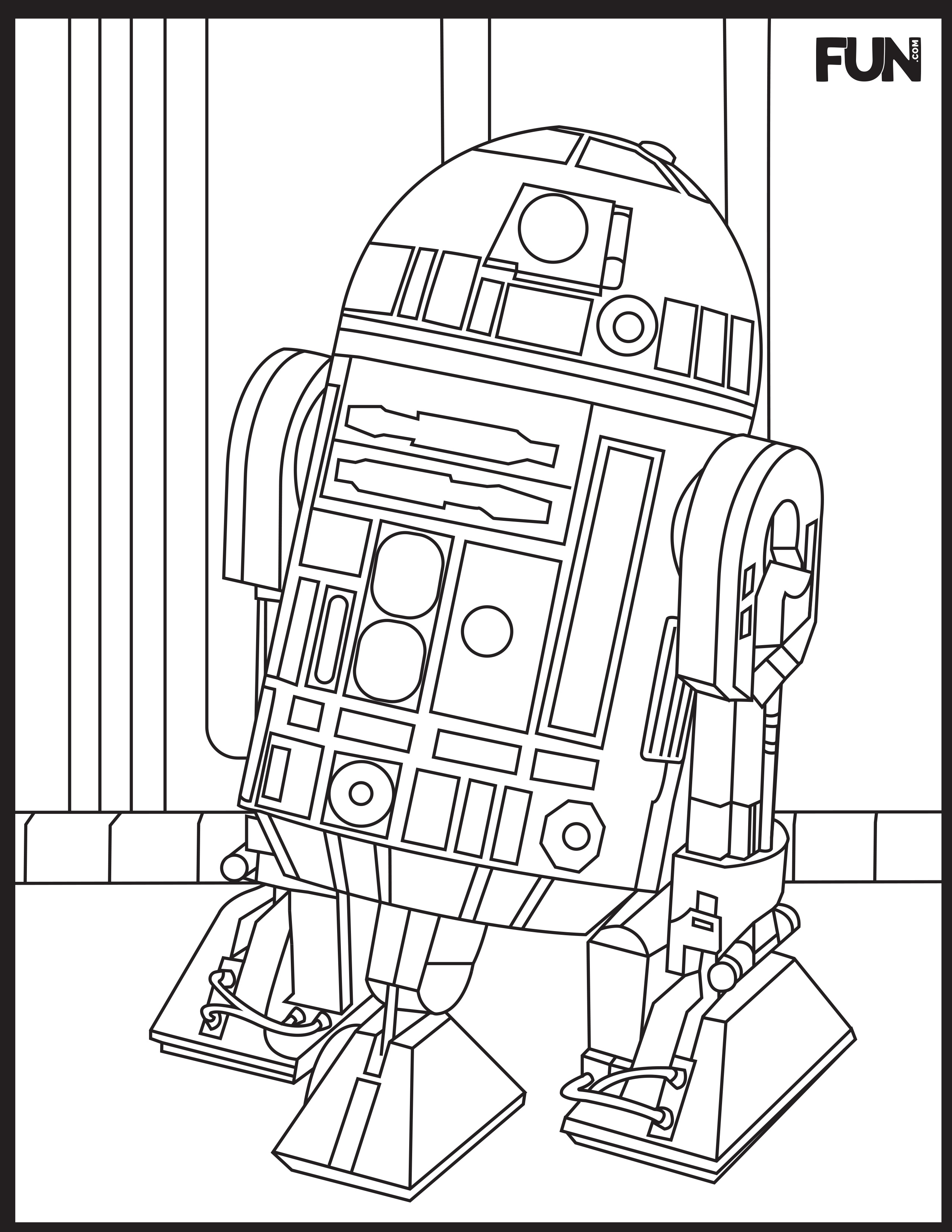 R2d2 Coloring Page