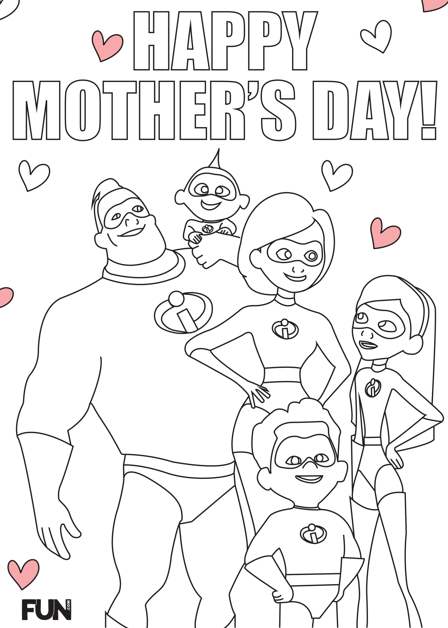 The Incredibles Mother's Day Card
