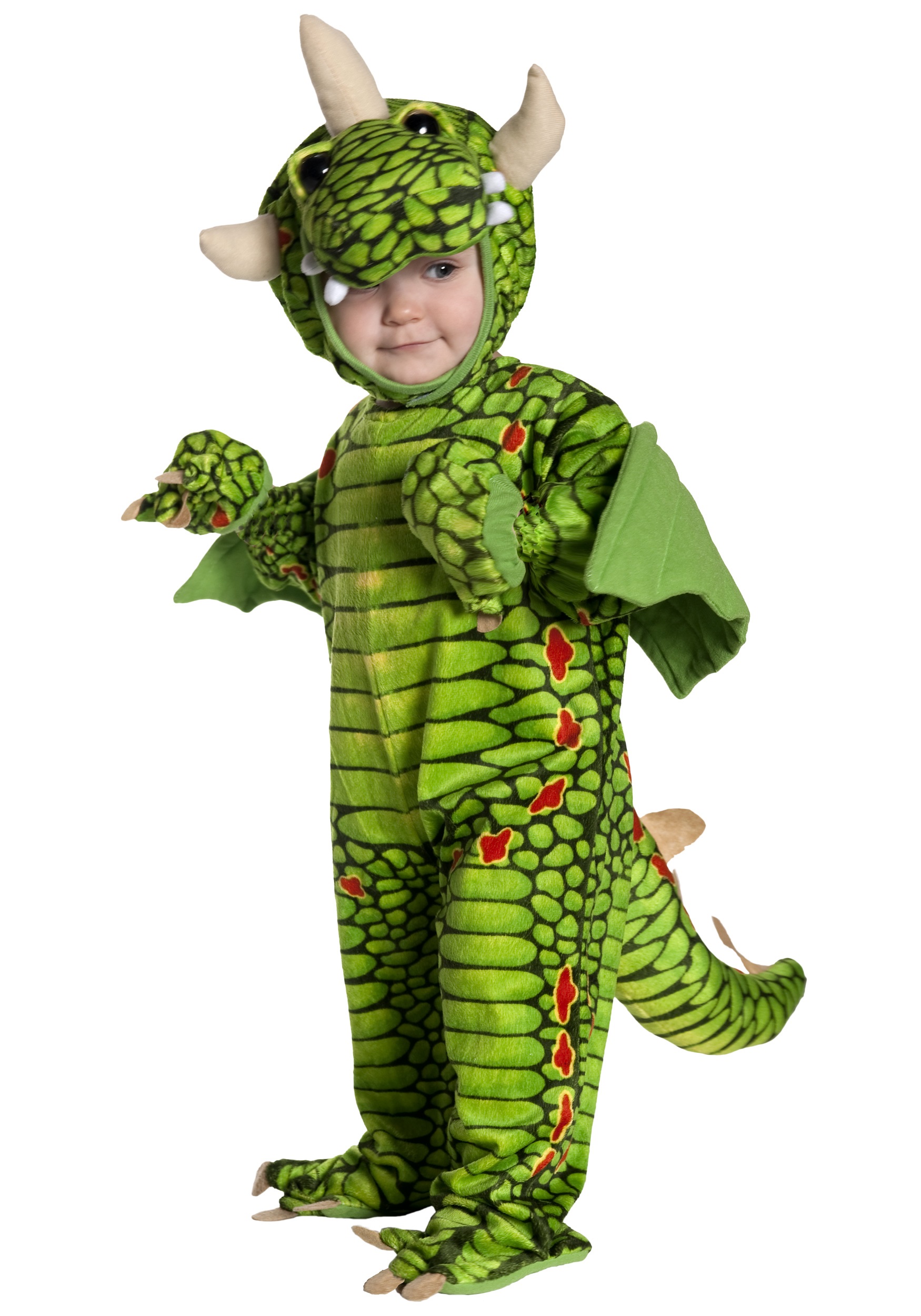 Photos - Fancy Dress Toddler Underwraps Medieval Dragon Costume for Toddlers Green UN26020 