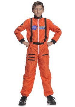 Orange Kids Astronaut Jumpsuit