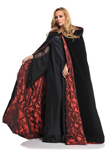 Women's Deluxe Velvet Cape w/ Quilted Red Lining Costume