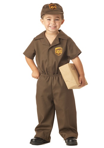 Toddler UPS Delivery Costume