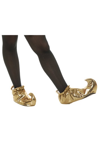 Gold Pointed Toe Genie Shoes