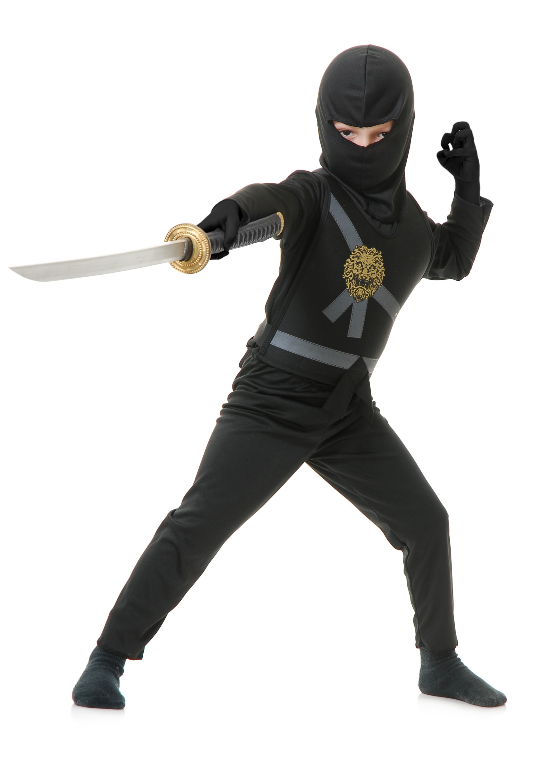 Ninja Master Black Kid's Costume