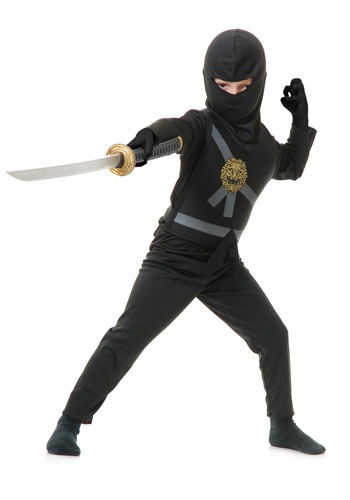 Ninja Master Kid's Black Costume