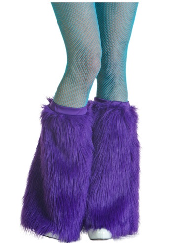 Women's Violet Furry Boot Covers