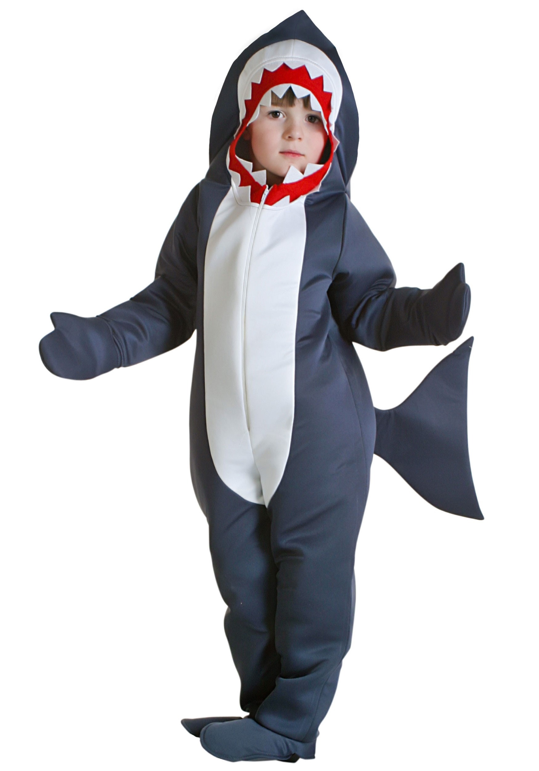 Photos - Fancy Dress Toddler FUN Costumes Toothy Shark  Costume Gray FUN0610 
