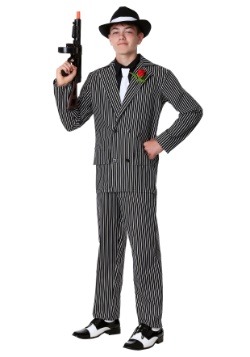 Deluxe Teen Striped Gangster Suit Costume