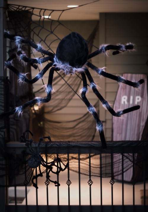 Posable Black 50" Spider