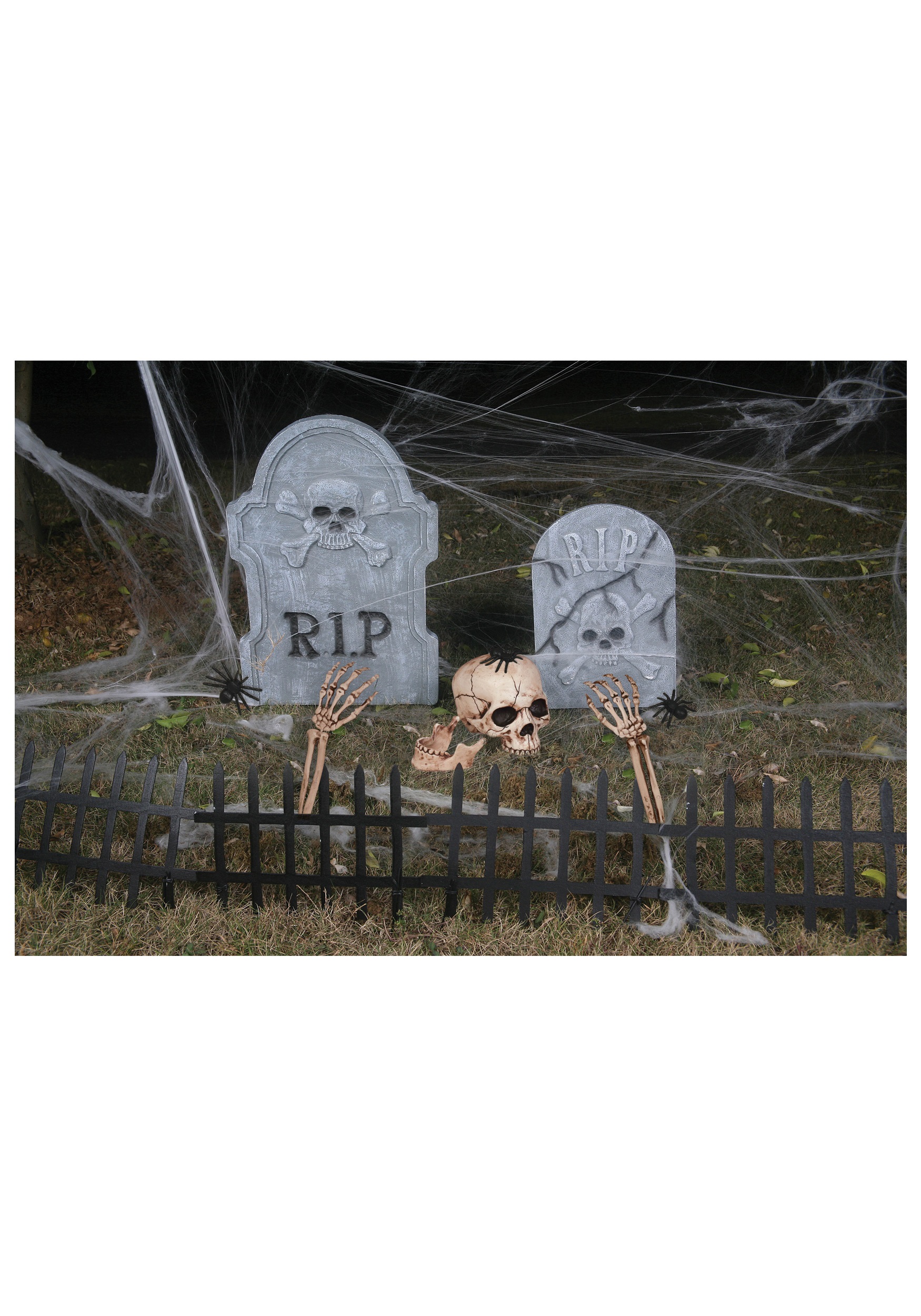 Photos - Other interior and decor KIT Seasons (HK) Ltd. Scary Halloween Cemetery Decoration  Gray SN18828 