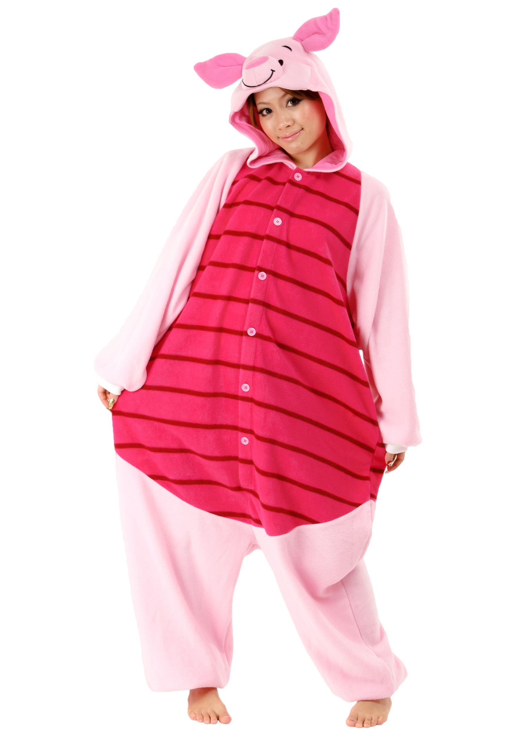 Winnie the Pooh Piglet Kigurumi Pajamas for Adults