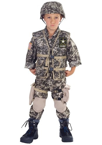 thumbnail image 2 of Army Costume For Boys - Military Halloween Costume With Accessories For Kids 3-12 Years 2 of 9