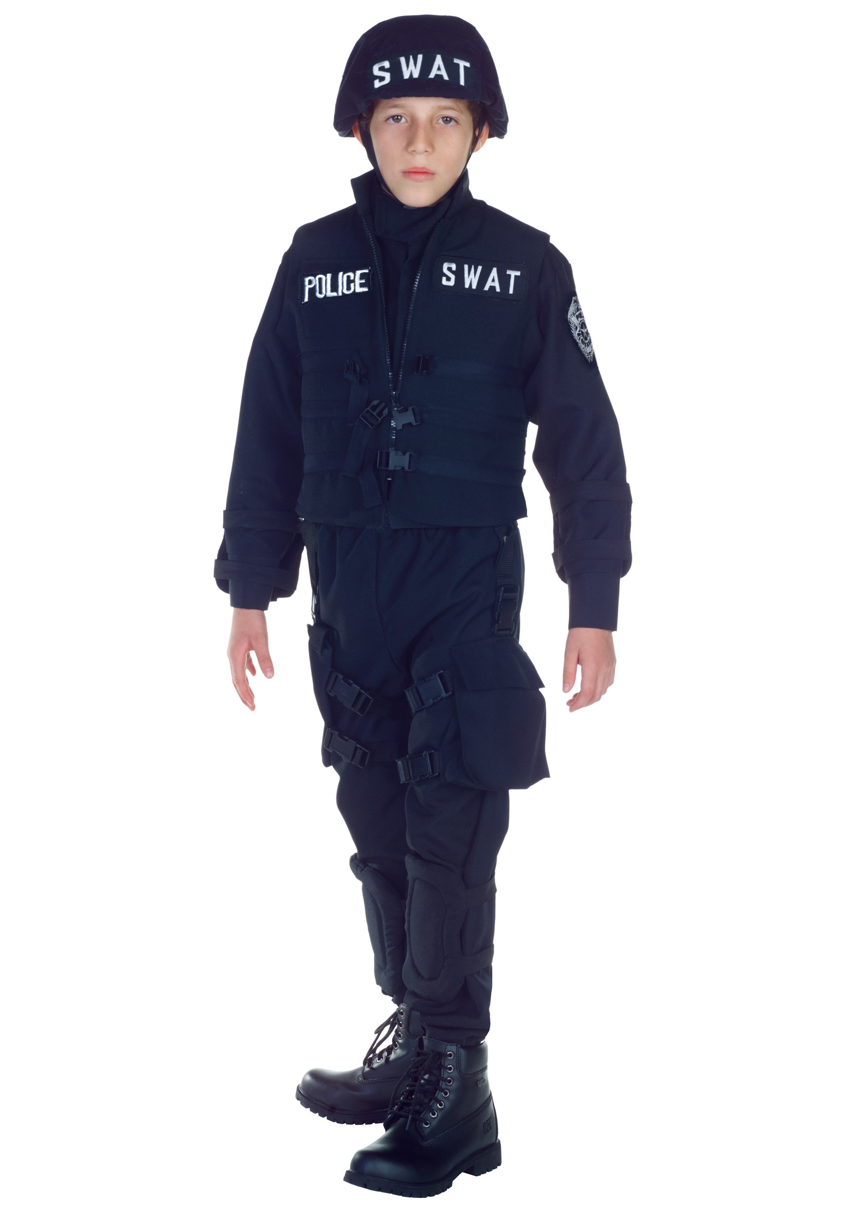 Photos - Fancy Dress Swat Underwraps  Team Officer Costume for Kids Blue UN26087 