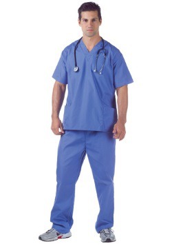 Surgeon Scrubs Plus Size Mens Costume