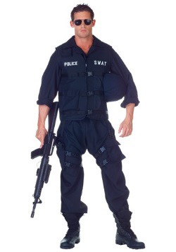 SWAT Team Mens Jumpsuit Costume