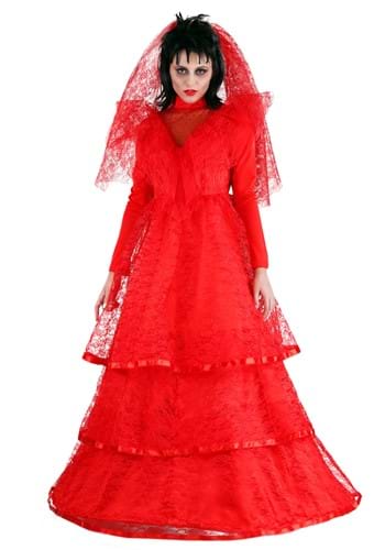 Women's Red Gothic Wedding Dress-update1