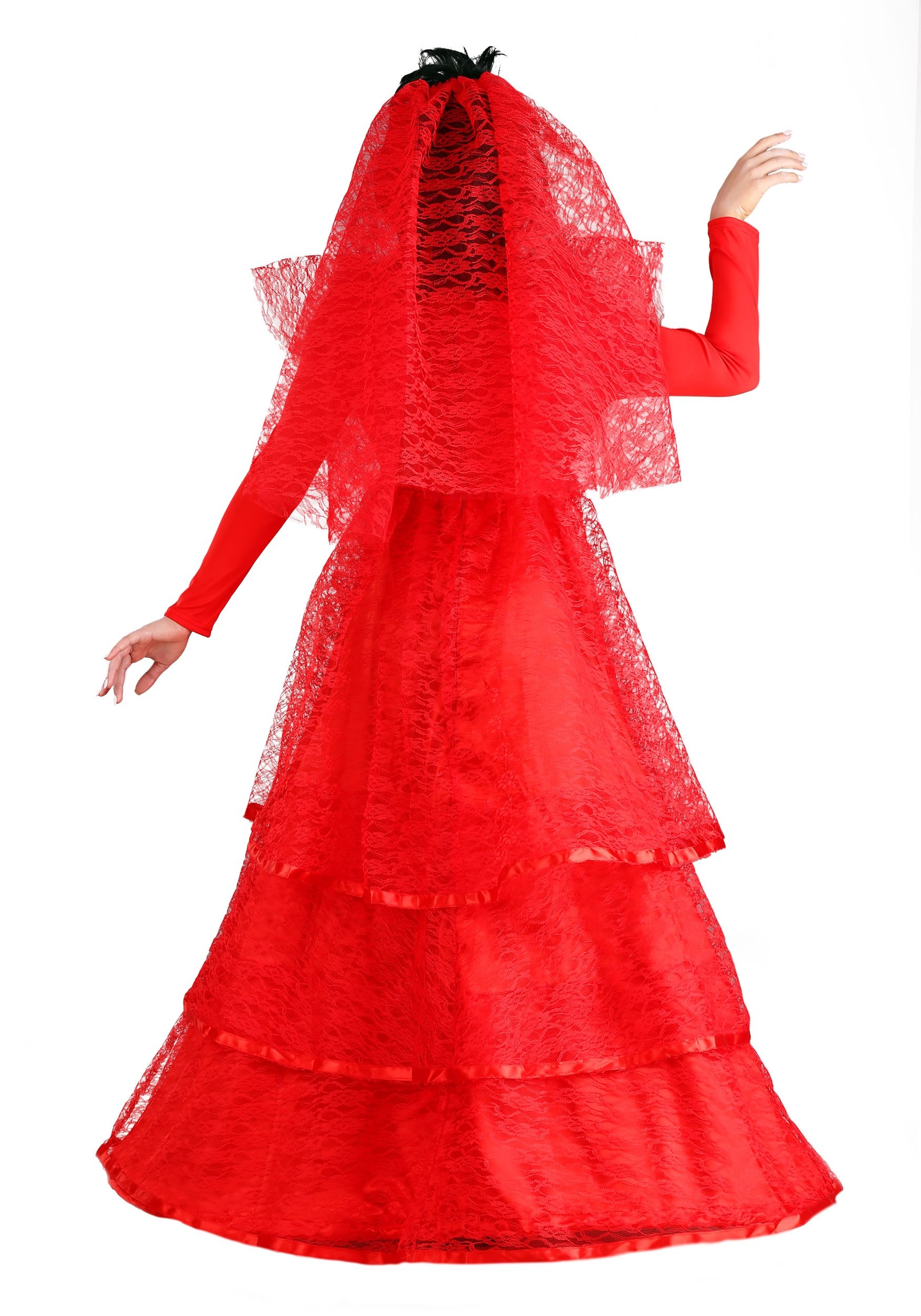 Red Gothic Plus Size Wedding Dress ...