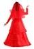 Red Gothic Plus Size Wedding Dress Costume