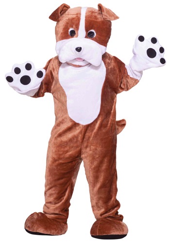 Plush Bulldog Mascot Adult Costume