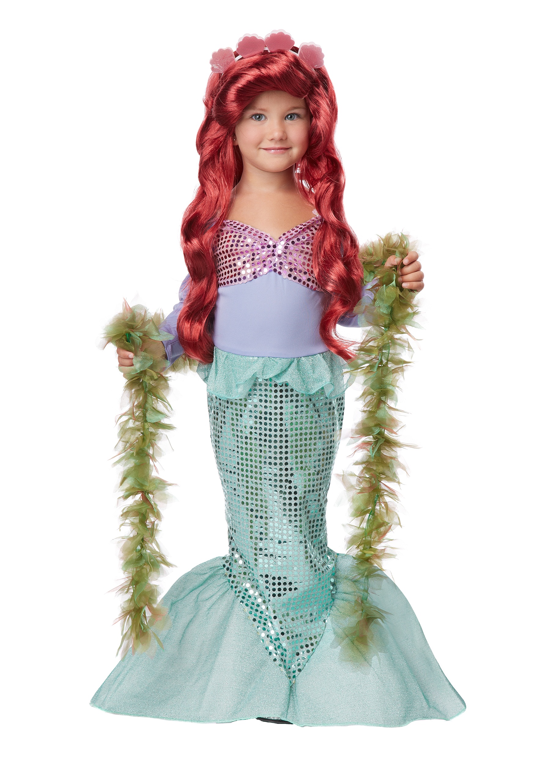 Disney Little Mermaid Ariel Princess Costume Kids Dress For Girls Cosplay  Children Carnival Birthday Party Clothes Mermaid Dress V
