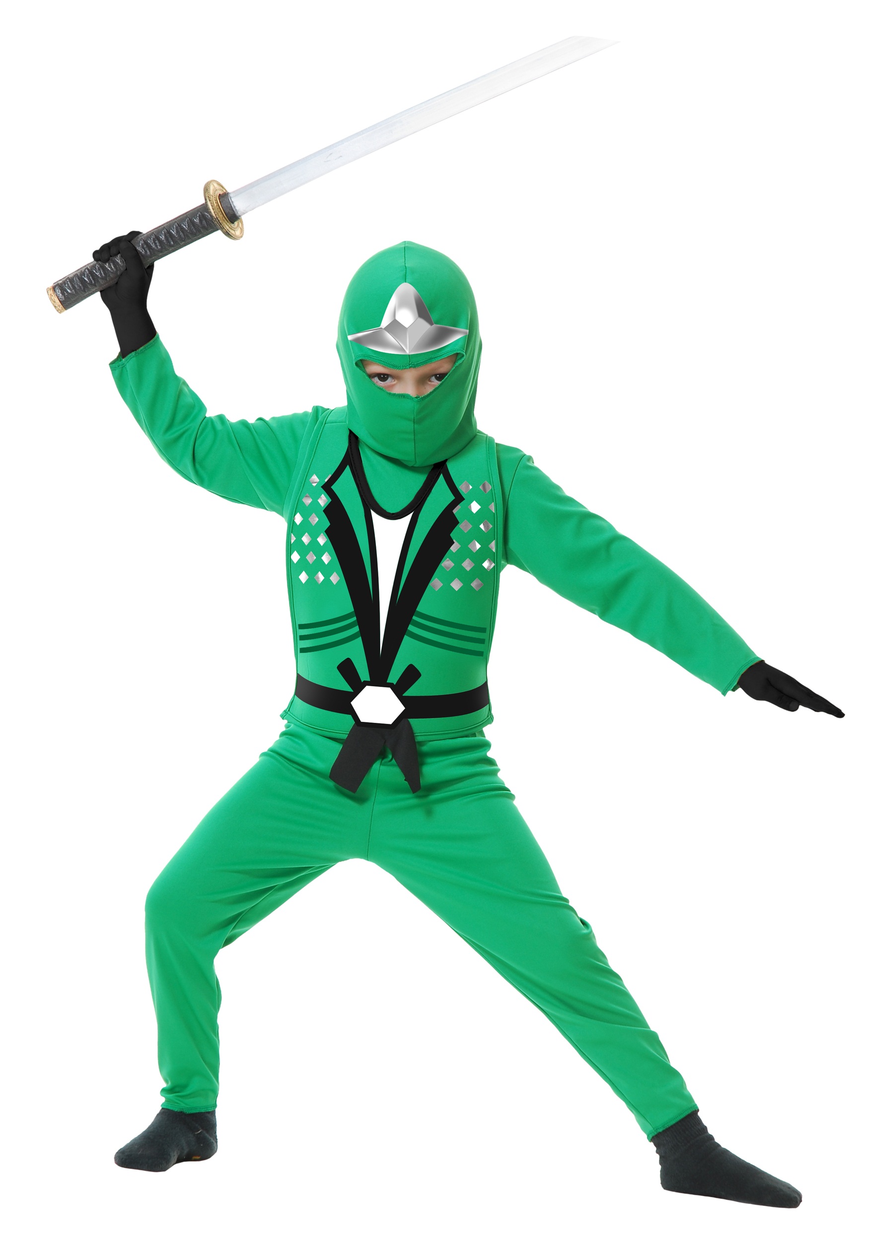 Ninja Avengers Series II Green Kids Costume