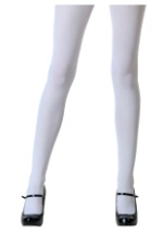 Womens Plus Size White Tights