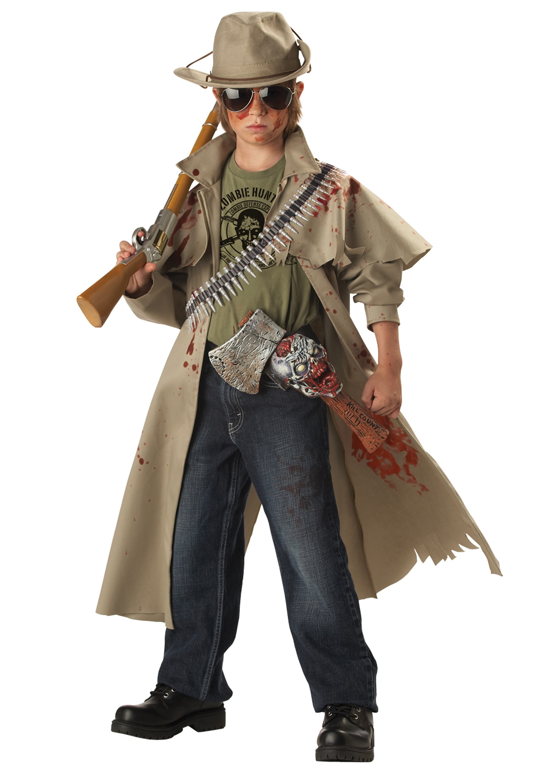zombie hunter costume kid