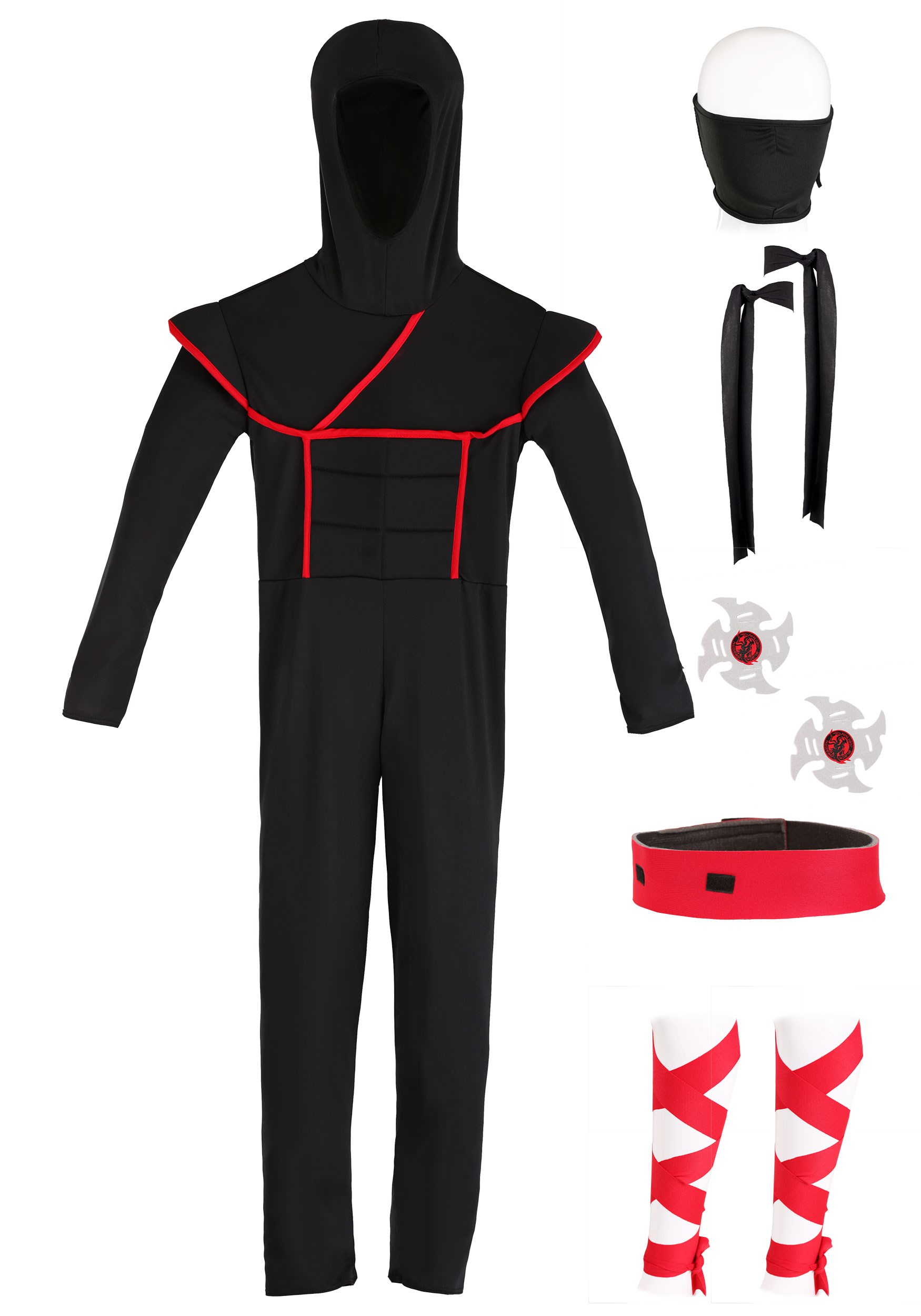 Kids Ninja Costume Halloween Costumes For Boys(can't Arrive Before