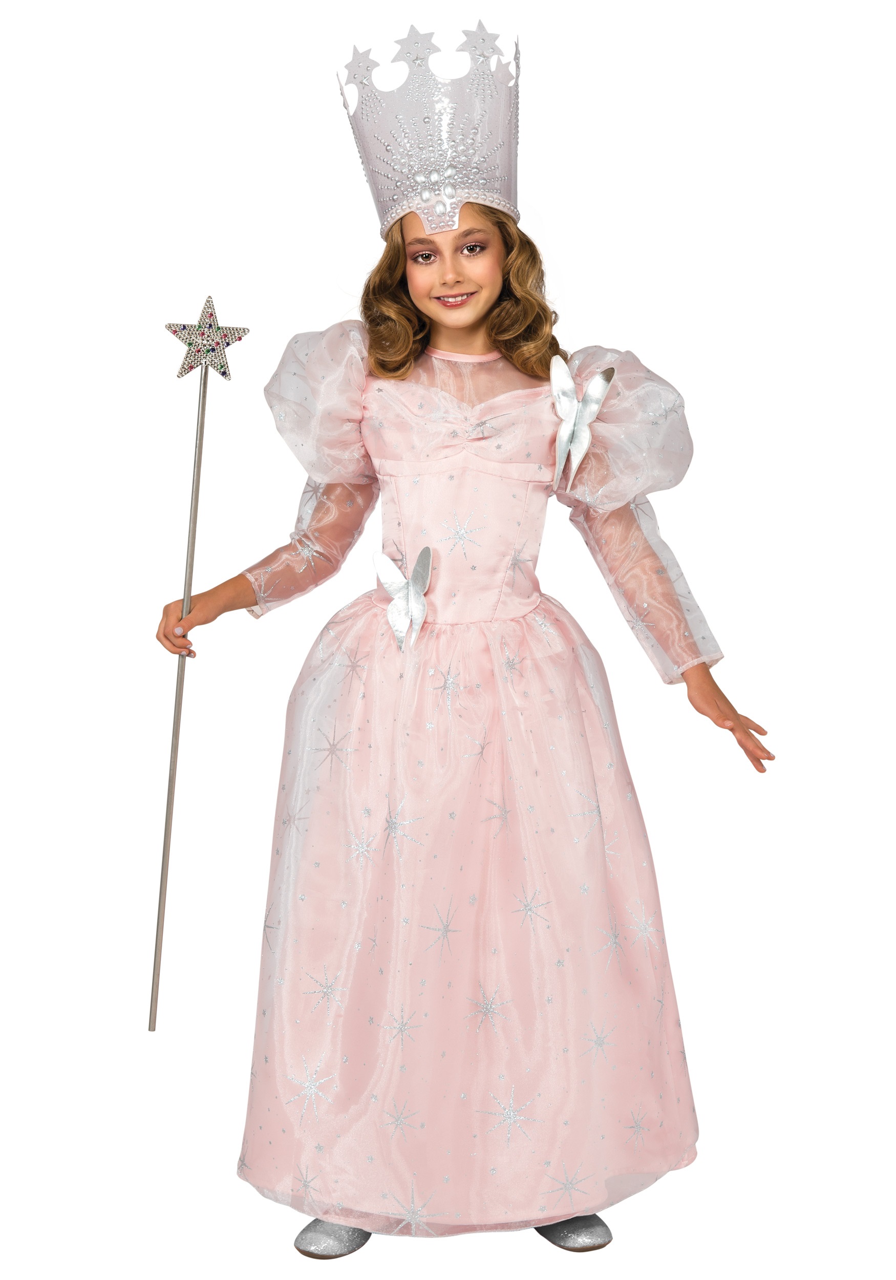 Photos - Fancy Dress Rubies Costume Co. Inc Kids Deluxe Glinda the Good Witch Costume | Wizard 