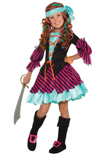 Girls Salty Taffy Pirate Costume